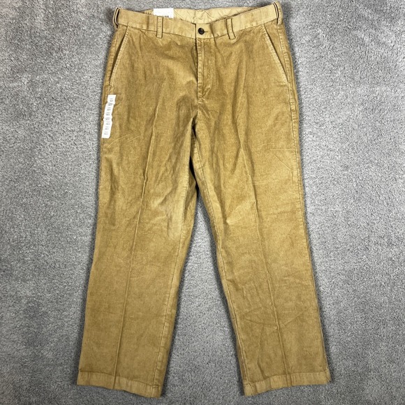 Croft & Barrow Pants Khaki Mens 38x29 Classic Fit Stretch Corduroy Tan NWT - Picture 2 of 10